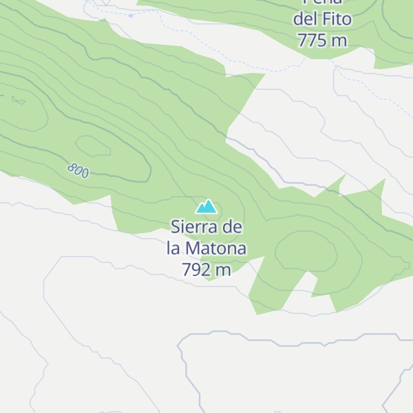 Map of Sierra de la Matona