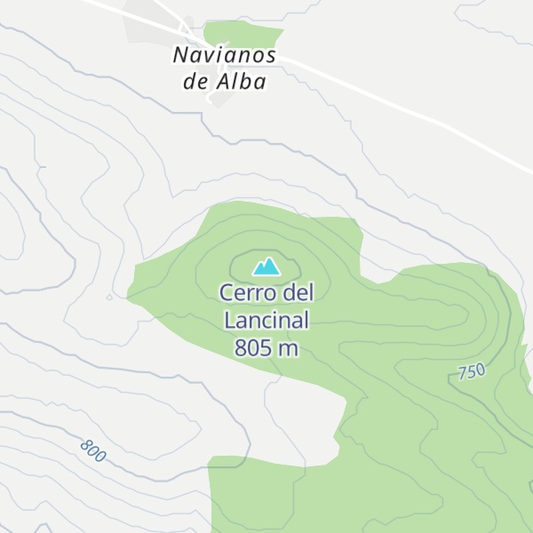 Map of Cerro del Lancinal