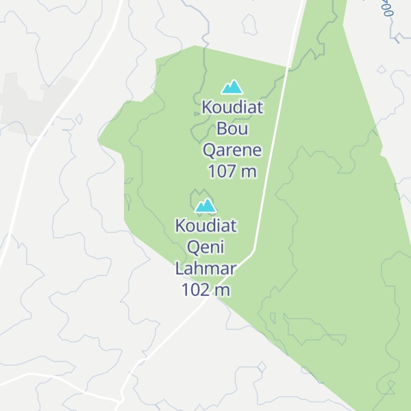 Map of Koudiat Qeni Lahmar