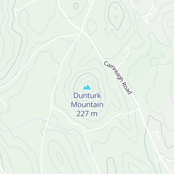 Map of Dunturk Mountain
