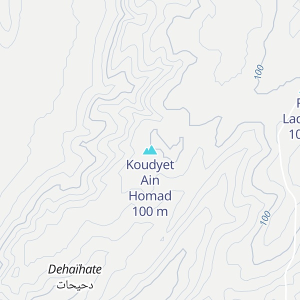 Map of Koudyet Ain Homad