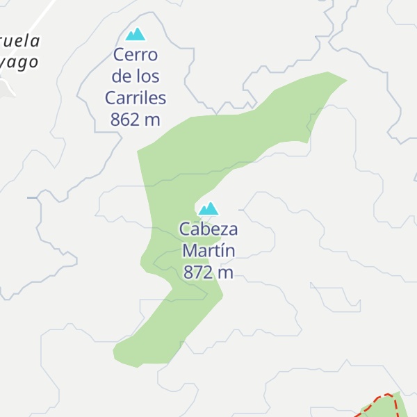 Map of Cabeza Martín