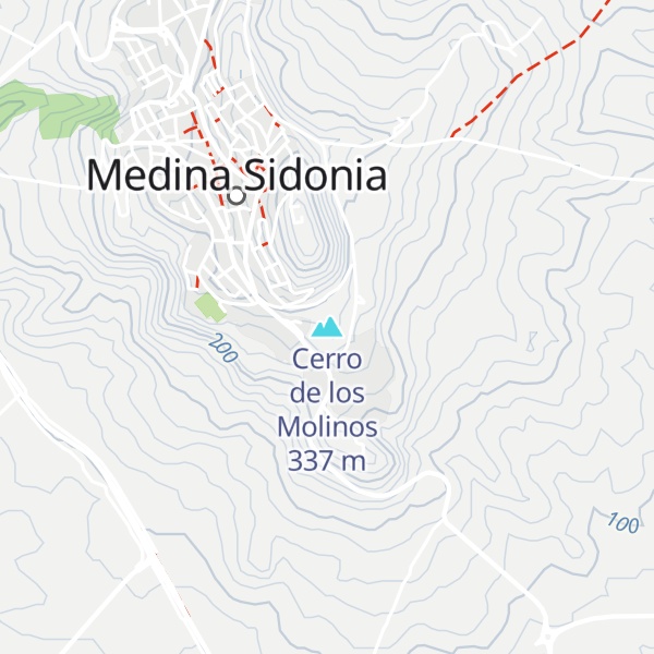 Map of Cerro de los Molinos