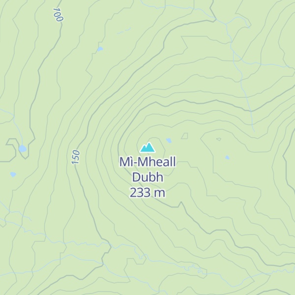 Map of Mì-Mheall Dubh