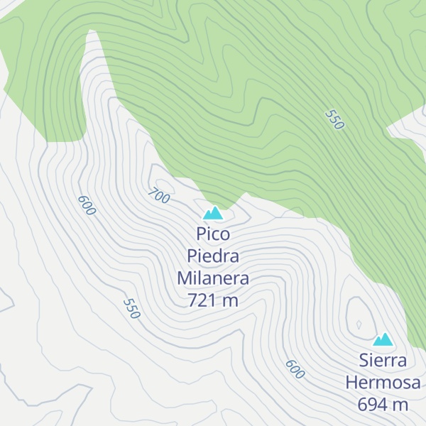 Map of Pico Piedra Milanera