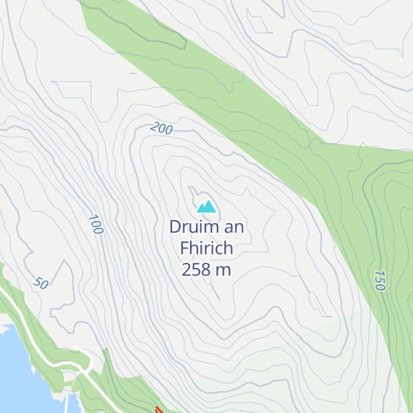 Map of Druim an Fhirich