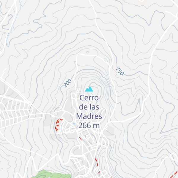Map of Cerro de las Madres