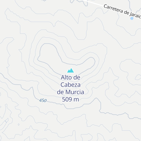 Map of Alto de Cabeza de Murcia