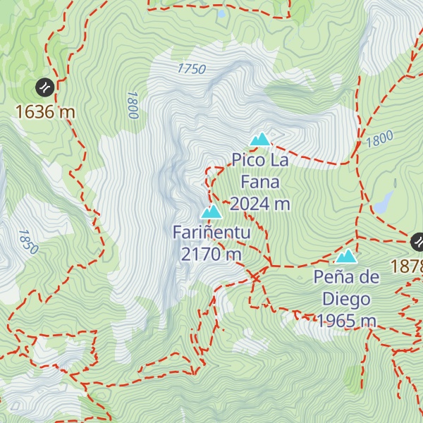 Map of Fariñentu