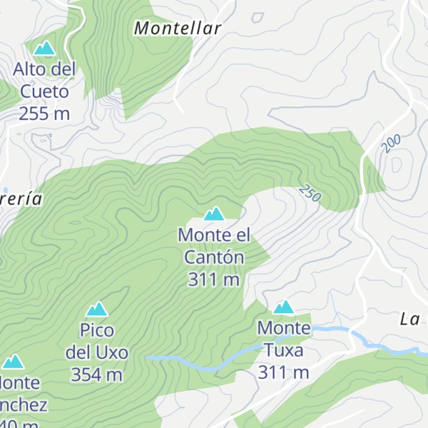 Map of Monte el Cantón