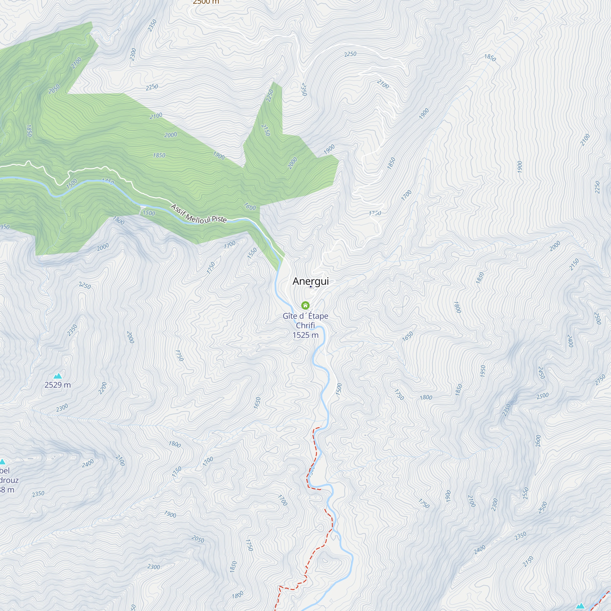 Gîte d´Étape Chrifi map