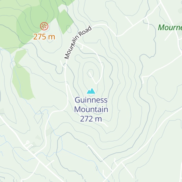 Map of Guinness Mountain