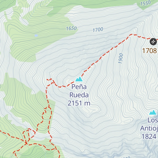 Map of Peña Rueda