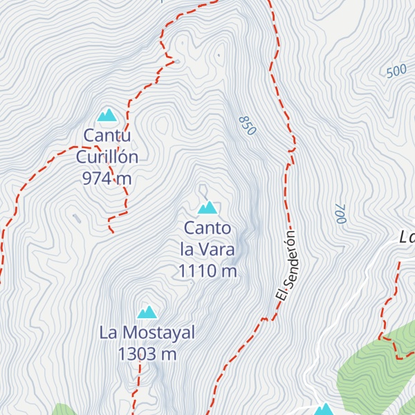 Map of Canto la Vara