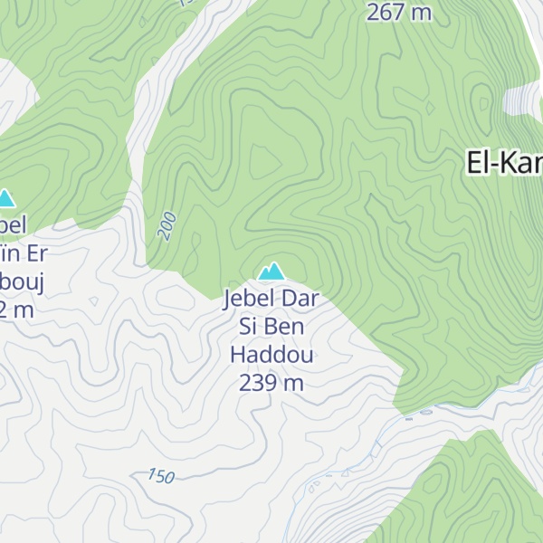 Map of Jebel Dar Si Ben Haddou