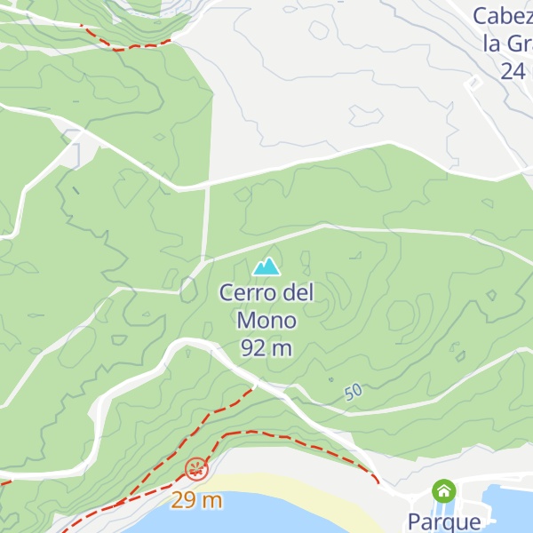 Map of Cerro del Mono