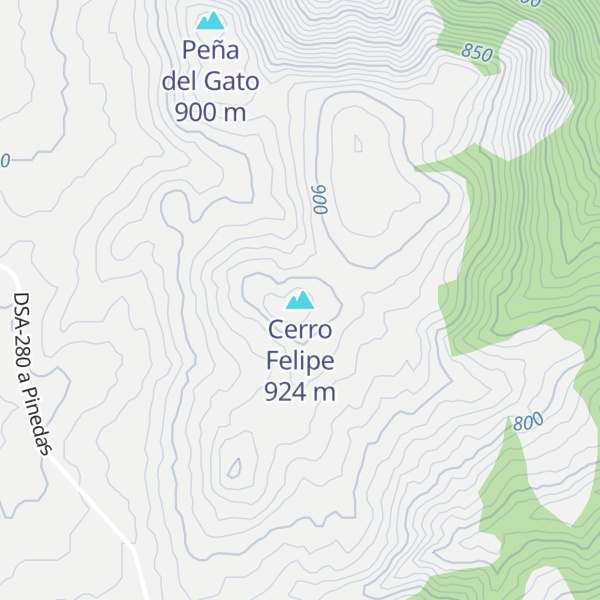 Map of Cerro Felipe