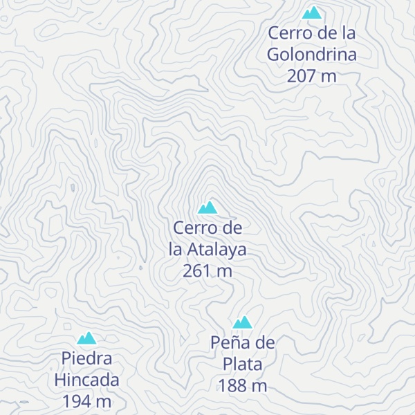 Map of Cerro de la Atalaya