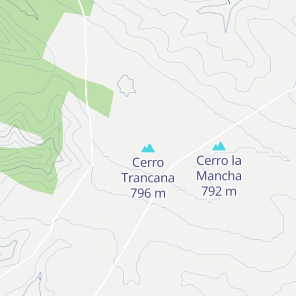 Map of Cerro Trancana