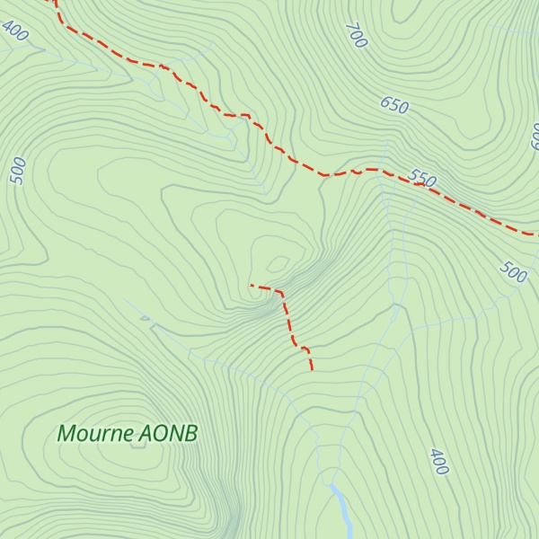 Map of Slieve Beg