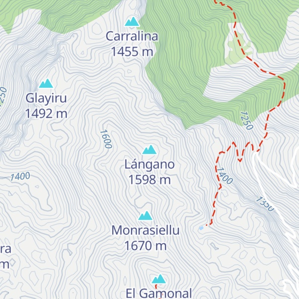 Map of Lángano