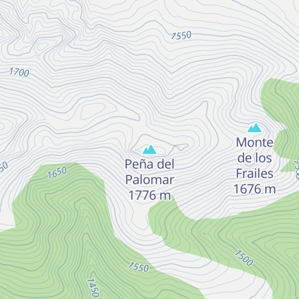Map of Peña del Palomar