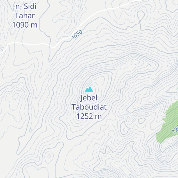 Map of Jebel Taboudiat