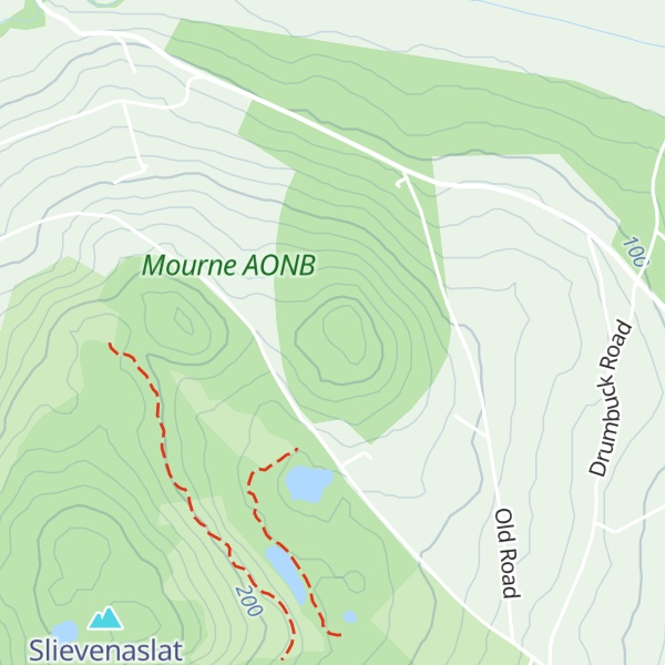 Map of Curlets Mountain