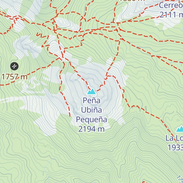 Map of Peña Ubiña Pequeña