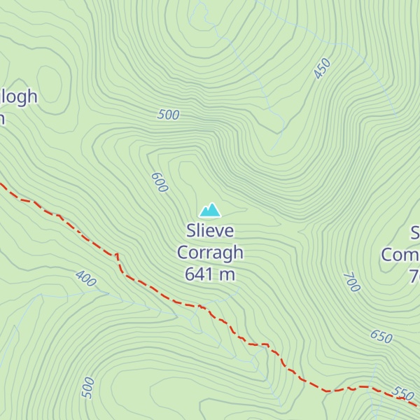 Map of Slieve Corragh