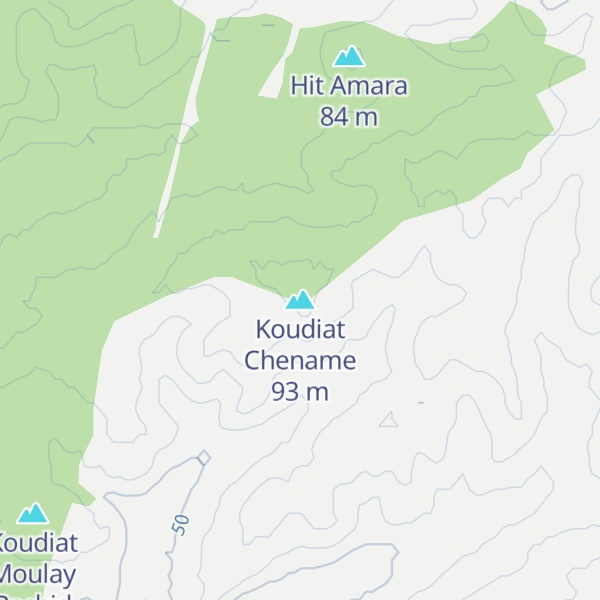 Map of Koudiat Chename