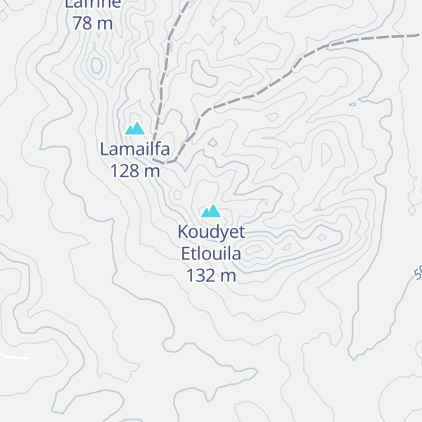 Map of Koudyet Etlouila