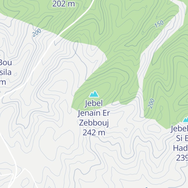 Map of Jebel Jenaïn Er Zebbouj