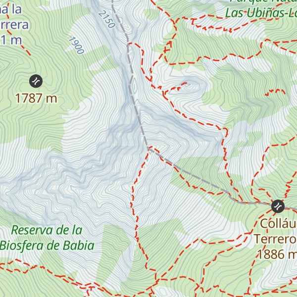 Map of Peña Ubiña