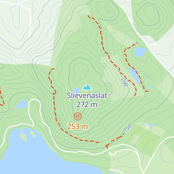 Map of Slievenaslat