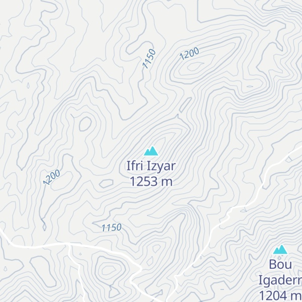Map of Ifri Izyar