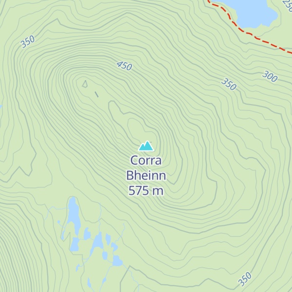 Map of Corra Bheinn