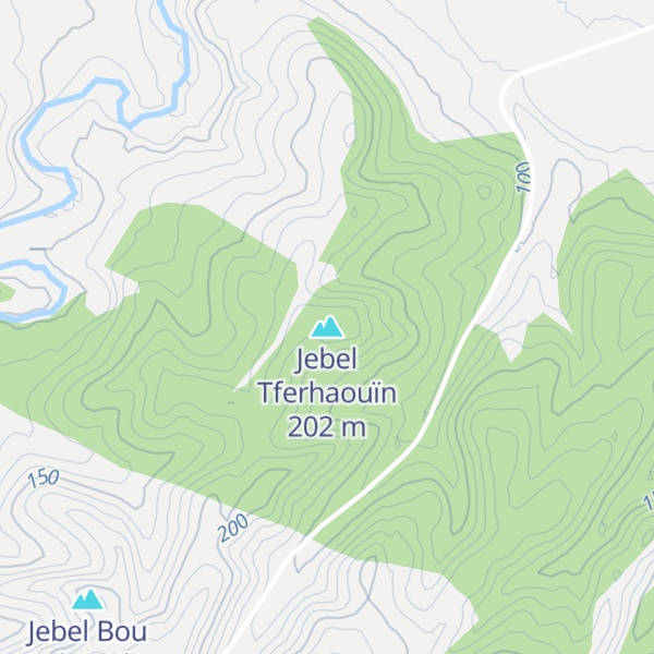 Map of Jebel Tferhaouïn