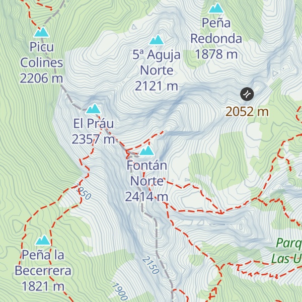 Map of Fontán Sur
