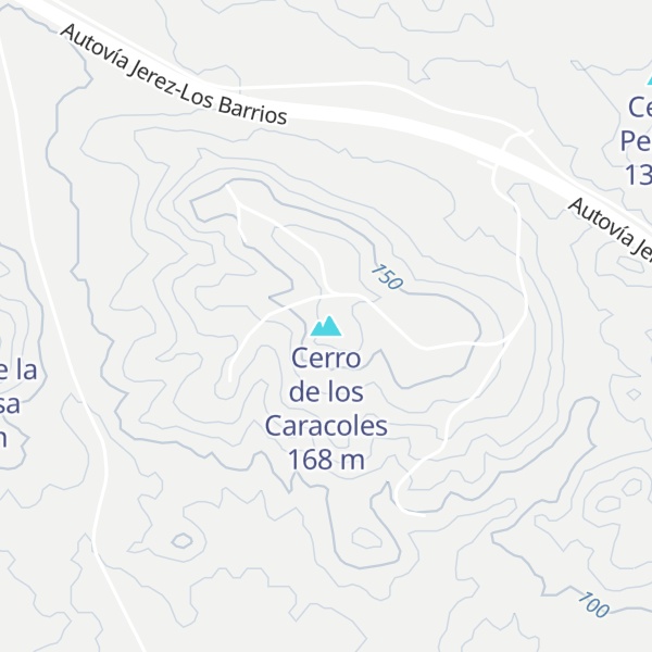 Map of Cerro de los Caracoles