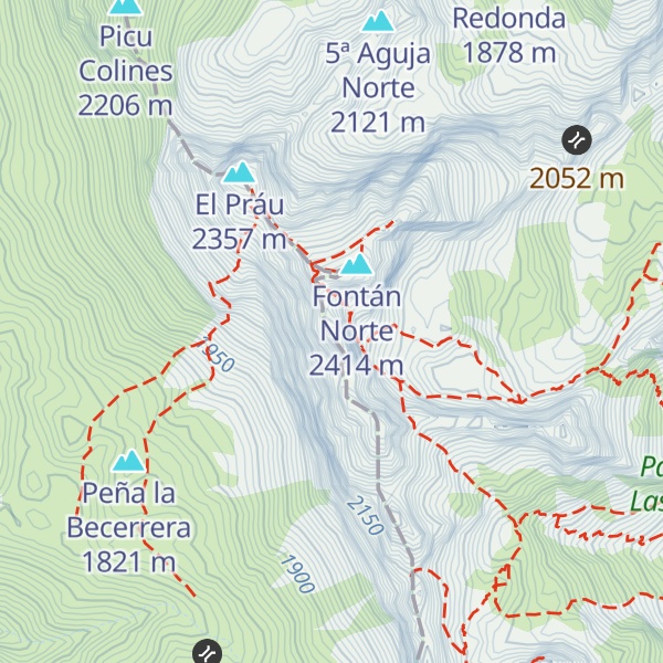 Map of Crestón de Pasu Malu