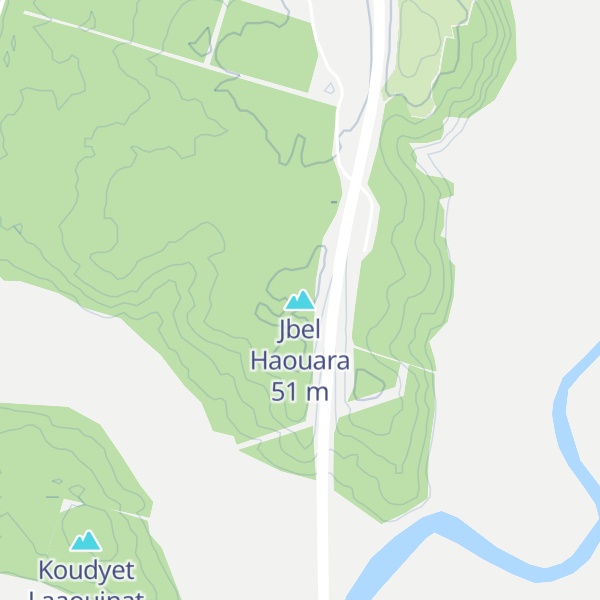 Map of Jbel Haouara