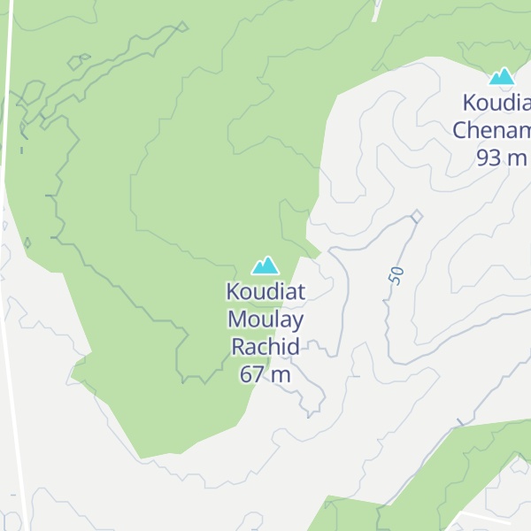 Map of Koudiat Moulay Rachid