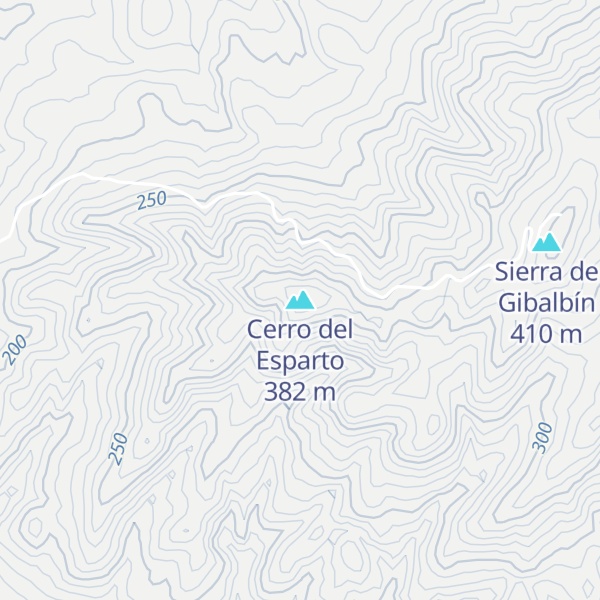 Map of Cerro del Esparto
