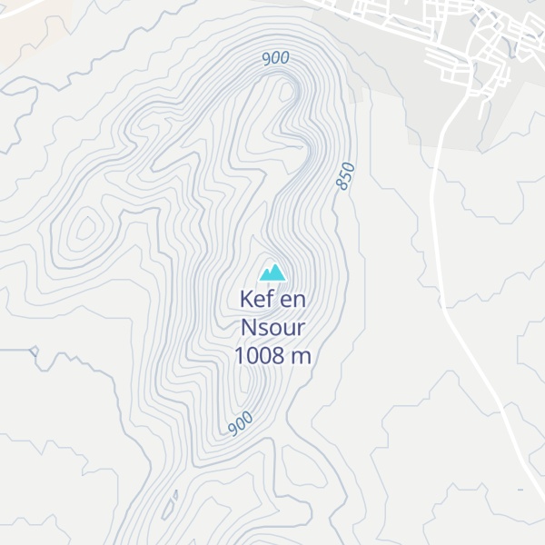 Map of Kef en Nsour
