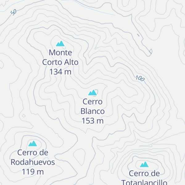 Map of Cerro Blanco