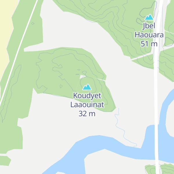 Map of Koudyet Laaouinat