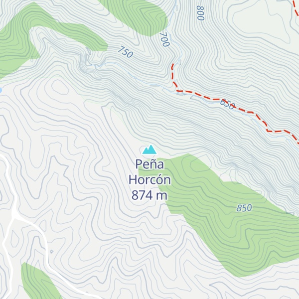 Map of Peña Horcón