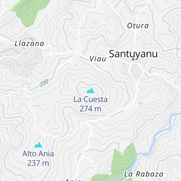 Map of La Cuesta