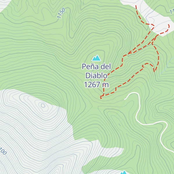 Map of Refugio Campo Escurial
